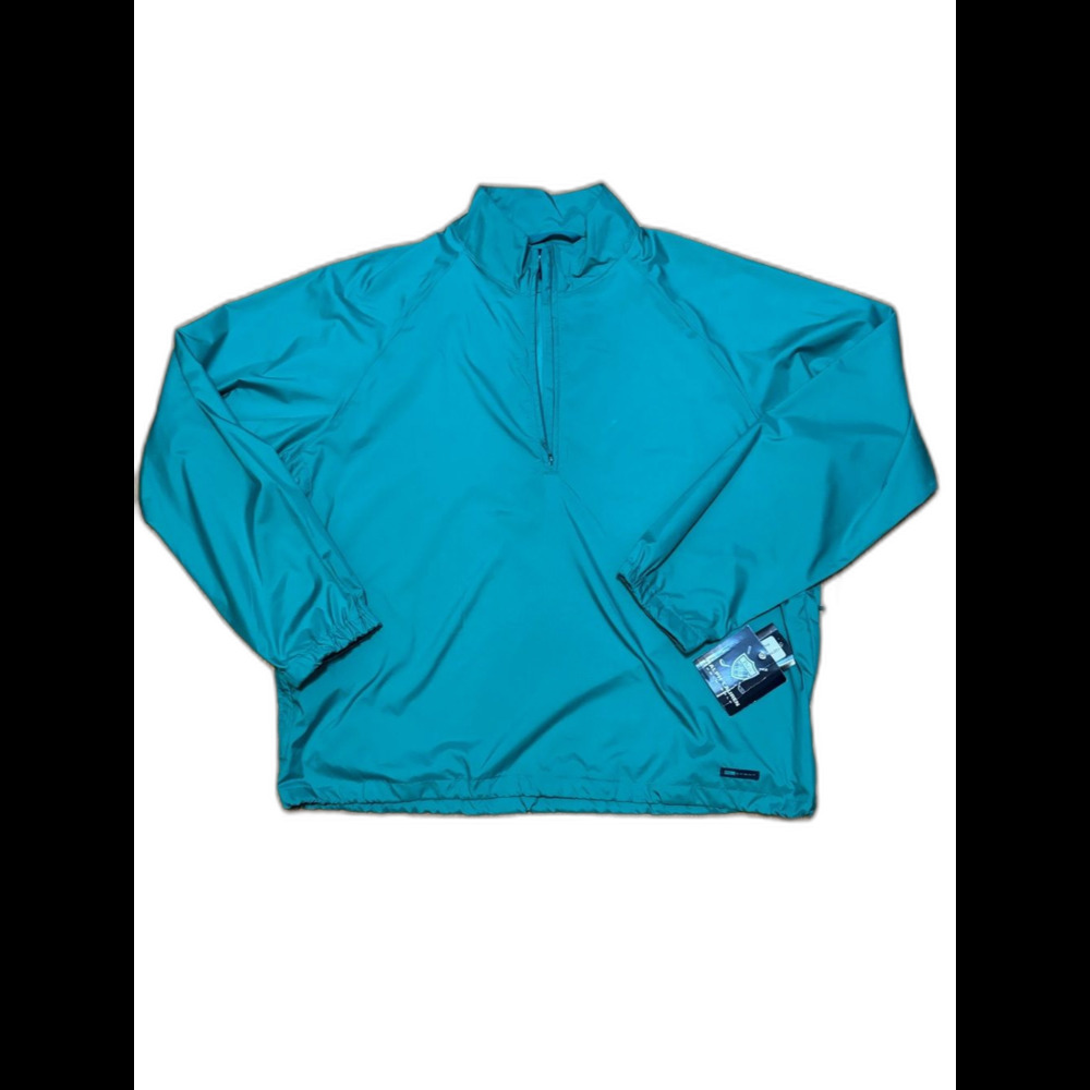 Vintage Ralph Lauren Polo Golf Green Windshirt Windbreaker Quarter Zip Med NWT